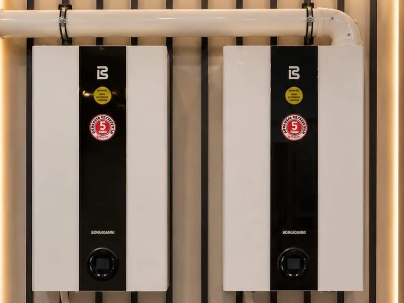 Bongioanni boilers mounted in the Germania showroom