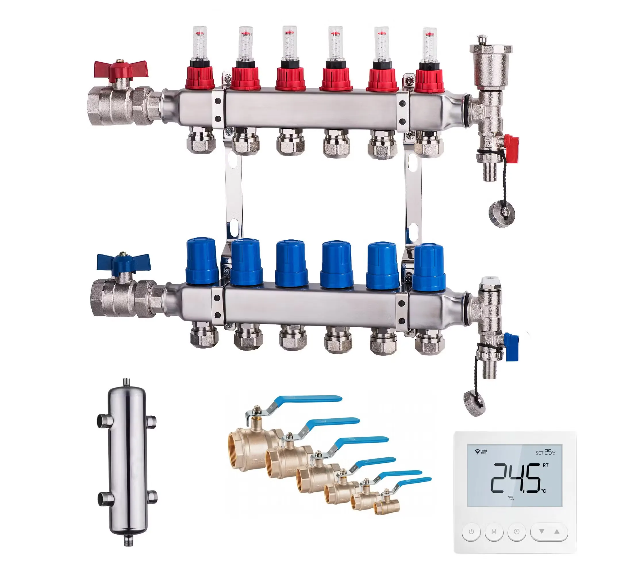 Maincor high-performance brass distribution manifold and control pack