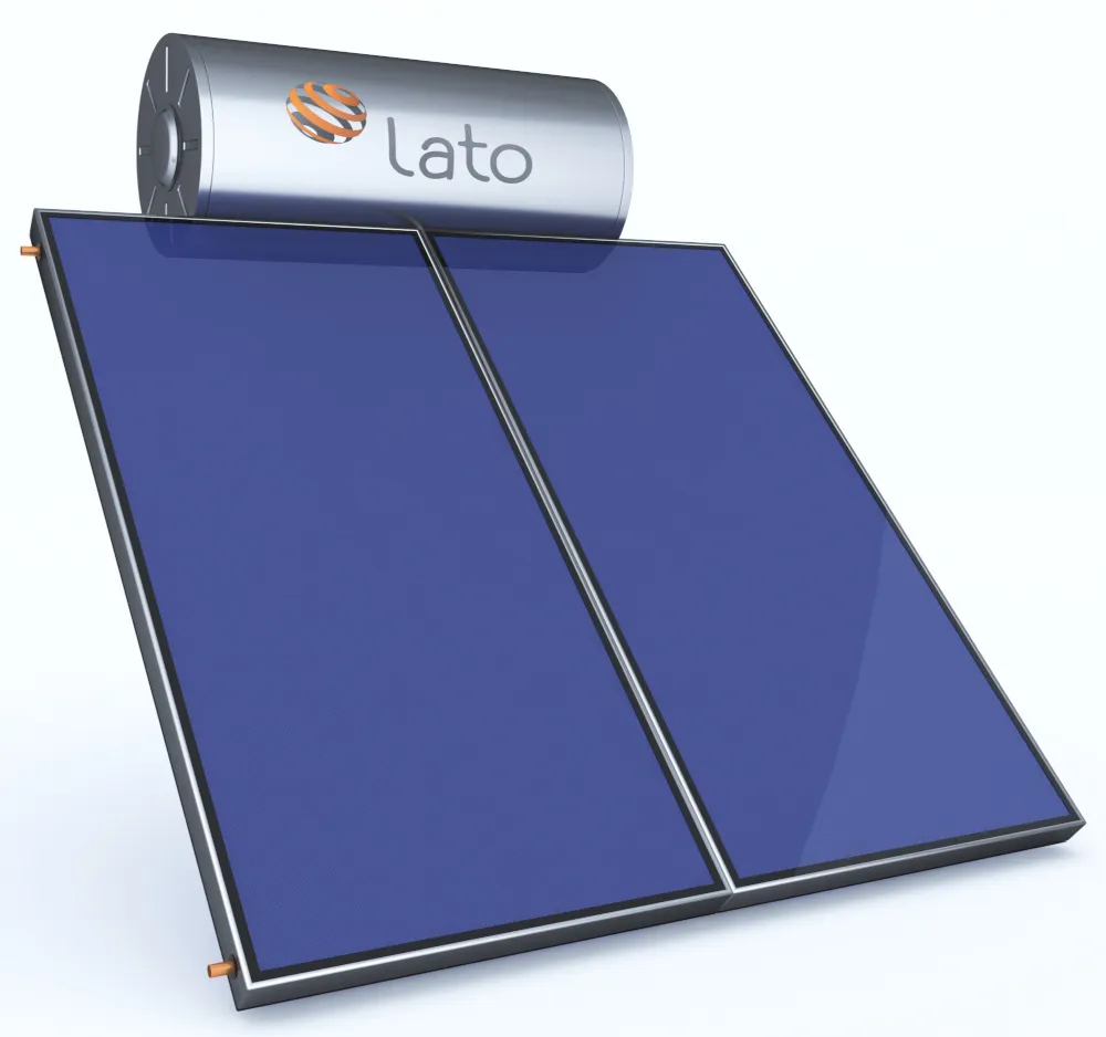 Lato solar thermal collectors and storage cylinder